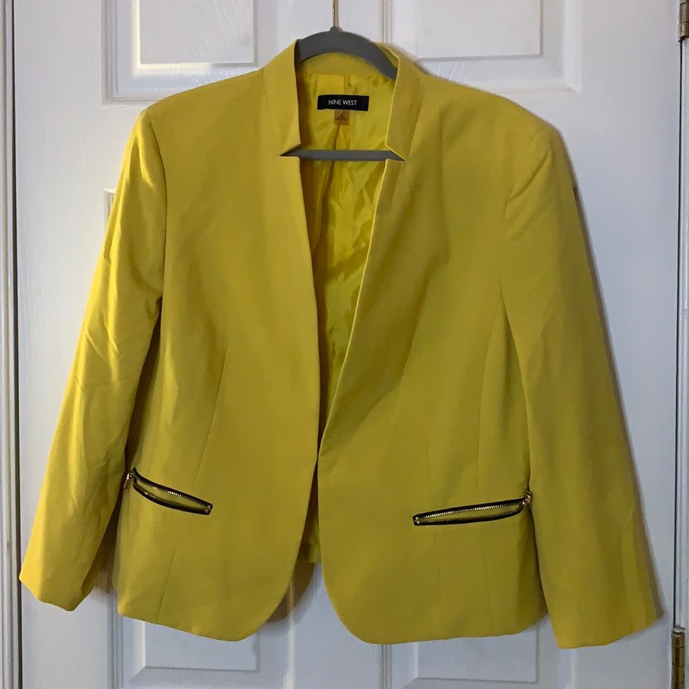 Yellow Nine West Blazer
